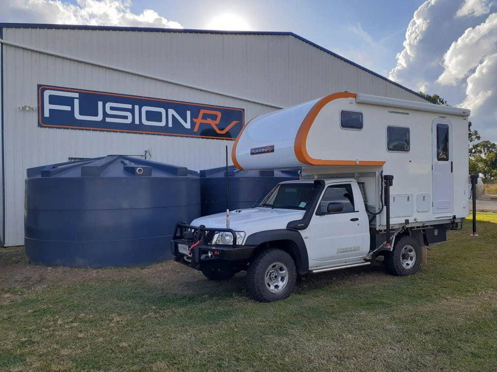 Fusion RV headquarters in the Fraser Coast (between Maryborough and Hervey Bay)
